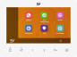 Preview: EV7GWS 7" Monitor Weiß mit Touchscreen Bildspeicher Videospeicher SIP Weiterleitung auf's Smatrphone für Hybride EV 2 Draht BUS Videotürsprechanlage